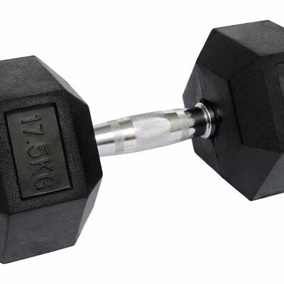 Bučica gumirane HEX 1x17,5kg RING DB6101-17,5