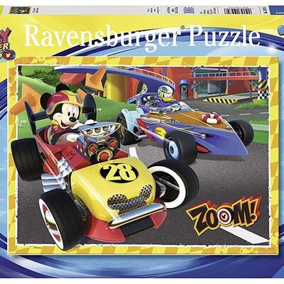 Ravensburger Slagalica 100 delova - Miki Maus i auto-trke 10974