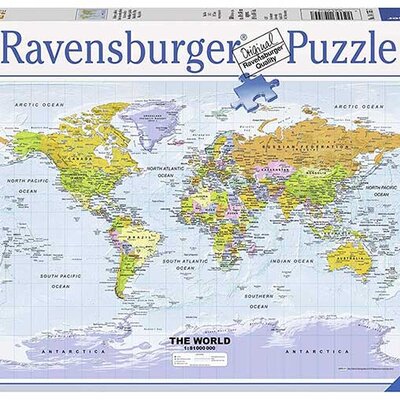 Slagalica 500 delova - Geopolitička karta sveta - Ravensburger 14755