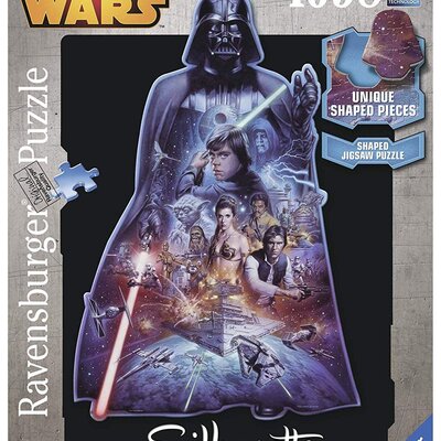 Slagalica 1098 delova - Star Wars Dart Vader - Ravensburger Silhouette 16158