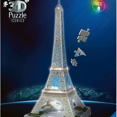 Ravensburger 3D Puzzle sa LED svetlom Ajfelova kula u Parizu