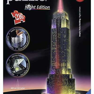 Ravensburger 3D Puzzle sa LED svetlom Empajer Stejt Bilding u Njujorku 12566