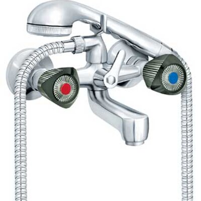 Rosan Baterija za kadu sa izlivom i ručnim tušem KF12101