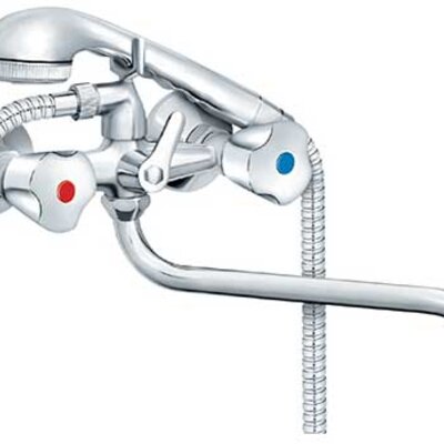 Rosan Baterija za kadu sa pokretnim izlivom i ručnim tušem KK11101