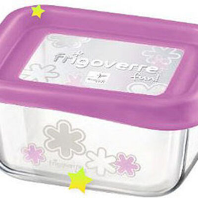 Posuda staklena Frigoverre Fun 13x10 cm ljubičasta 335170LJ