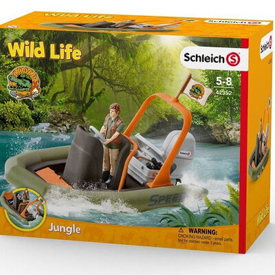Schleich Figure - Istraživački čamac i rendžer 42352