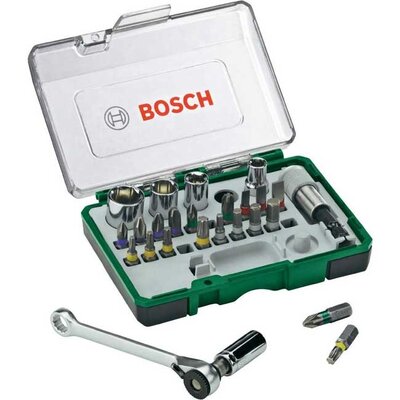 Bosch 27-delni set bitova odvrtača i nasadnih ključeva 2607017562