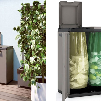 Komoda Za Sortiranje Smeća - Stalak Za 2 Kese Za Ðubre Kis