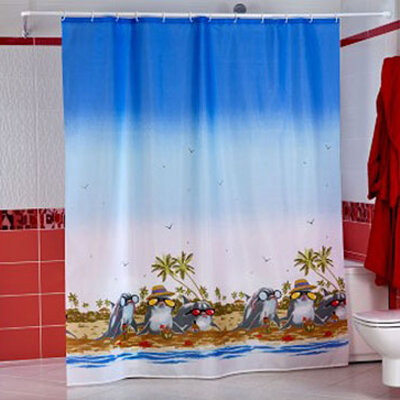 Zavesa za kadu i tuš kabinu Dolphine Beach 180x200