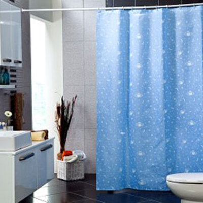 Zavesa za kadu i tuš kabinu Cosmos plava 180x200