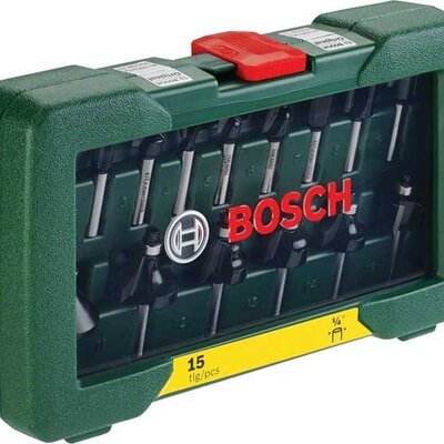 Bosch 15-delni set glodala Prihvat 1/4 inča 2607019468