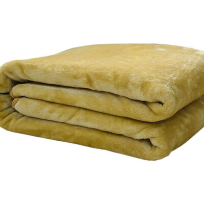 Ćebe Mink 150 x 200 cm zlatno žuto