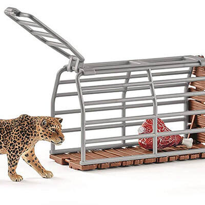 Schleich Figure Divlje životinje - Rendžer i zamka 42427