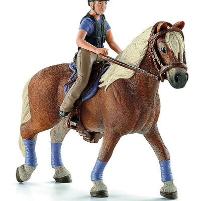 Schleich Figure - Konji - Haflinger kobila i rekreativni jahač 42113