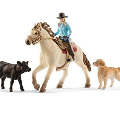 Schleich Figure - Konji - Vestern jahanje na kvarter konju 42419