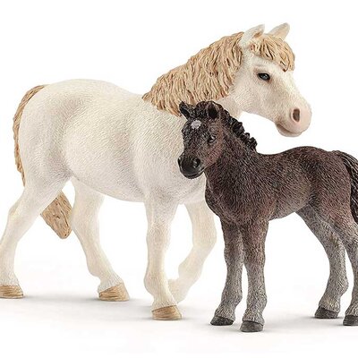 Schleich Figure - Konji - Dartmur poni kobila i ždrebe 42423