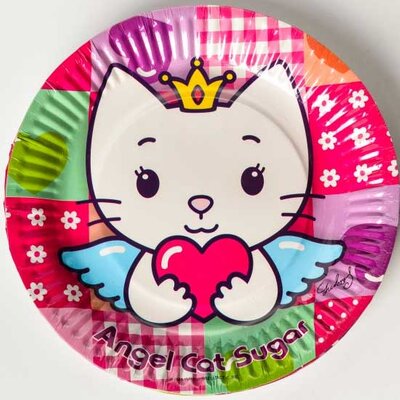 Party tanjirići Angel Cat 6 kom. 315714