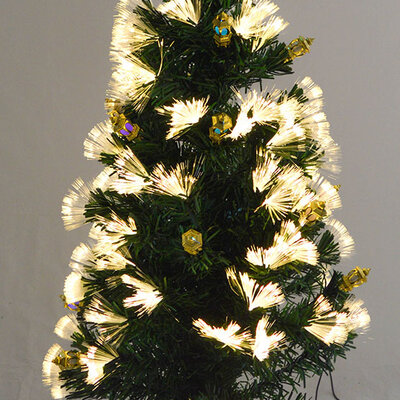 Svetleća Novogodišnja Fiber Jelka Sa Ugrađenim Lampicama - 120 cm