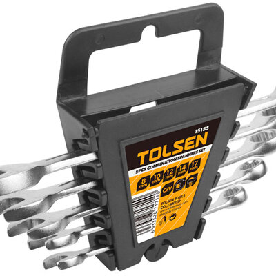 Tolsen 5-delni set kombinovanih okasto-viljuškastih ključeva 15155