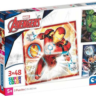 Puzzle slagalice za decu 3x48 delova Marvel Avengers Clementoni 25315