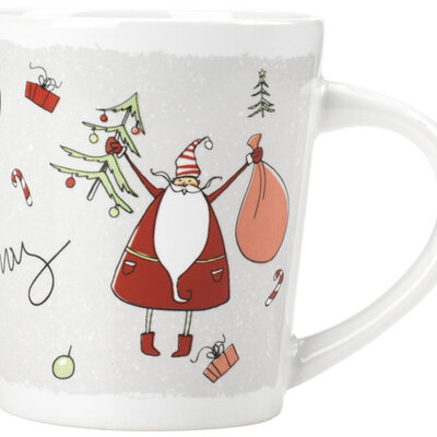 Novogodišnja šolja sa Deda Mrazom 8cm