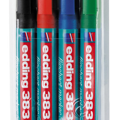 Edding Flipchart markeri sa kosim vrhom Set 4 kom. 09M383Q