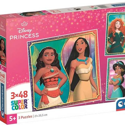Puzzle slagalice za decu 3x48 delova Disney Princess Clementoni 25064