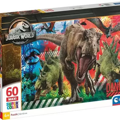 Puzzle slagalice za decu 60 maxi delova Jurassic World Clementoni 26456
