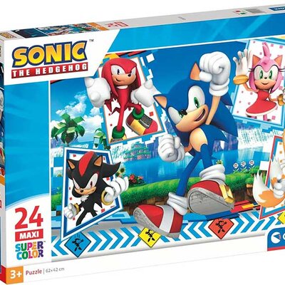 Puzzle slagalice za decu 24 maxi dela Sonic The Hedgehog Clementoni 28526