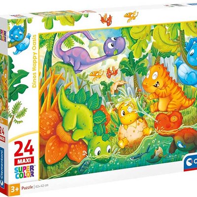 Puzzle slagalice za decu 24 maxi dela Mali dinosaurusi Clementoni 28524