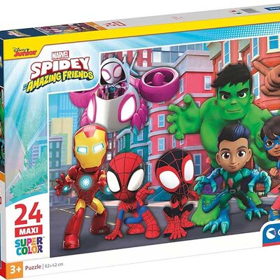 Puzzle slagalice za decu 24 maxi dela Spidey And His Amazing Friends Clementoni 24249