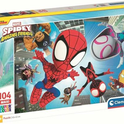 Puzzle slagalice za decu 104 maxi dela Spidey And His Amazing Friends Clementoni 23777