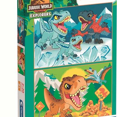 Puzzle slagalice 2x20 delova Dinosaurusi Clementoni 24810