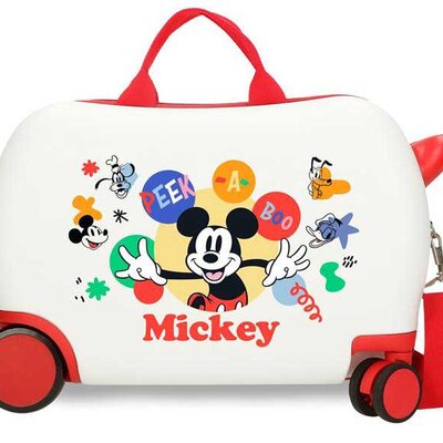 Dečiji kofer za put i vožnju Disney Mickey Peek-a-boo white 42210