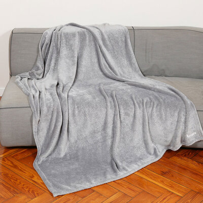 Mekano svetlucavo ćebe sivo