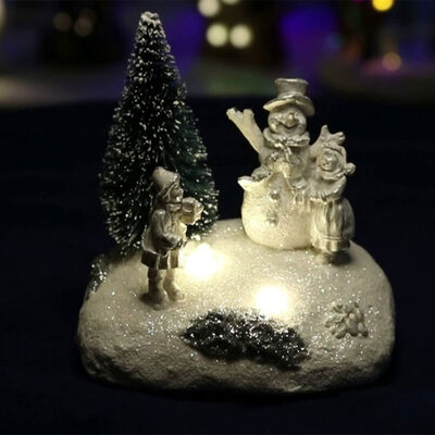 Novogodišnja svetleća LED diorama DRM1