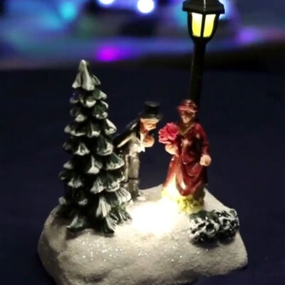 Novogodišnja svetleća LED diorama DRM2