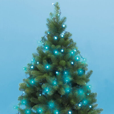 Novogodišnje lampice za jelku sa 50 tirkiznih LED dioda KII50/T