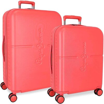 Putni koferi 70cm i 55cm Pepe Jeans Highlight coral 76895