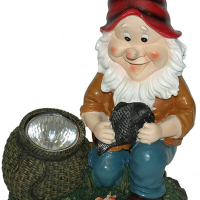 Baštenska solarna svetiljka u obliku patuljka