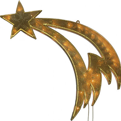 Novogodišnji ukras - svetleća zvezda repatica