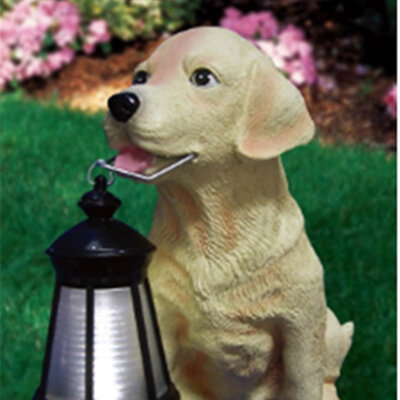 Baštenska solarna svetiljka u obliku psa