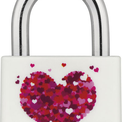 Dekorativni katanac Abus T65AL/40 MyLove Herz 0074