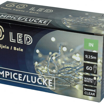 Novogodišnje LED lampice na baterije 60 kom