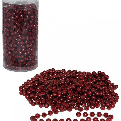 Perlice Za Ukrašavanje Jelke Lančić Bordo Boja 10 m