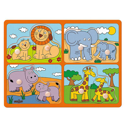 Woodyland igračka - Uklapalica Divlje životinje i njihovi mladunci 91914