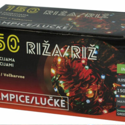 Novogodišnje lampice - riža 150 multikolor lampica sa funkcijama