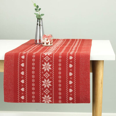 Novogodišnji nadstolnjak za praznične aranžmane Xmas Red 40x150