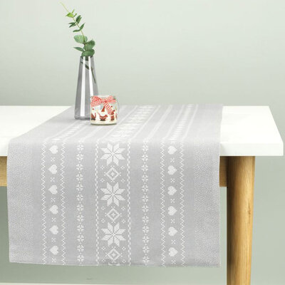 Novogodišnji nadstolnjak za praznične aranžmane Xmas Grey 40x150