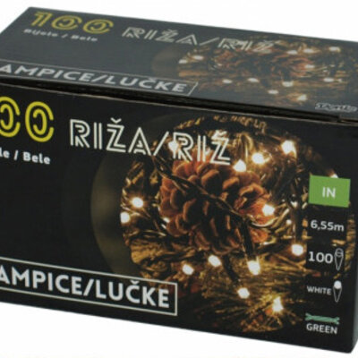 Lampice Za Jelku 100 Sijalica Bele